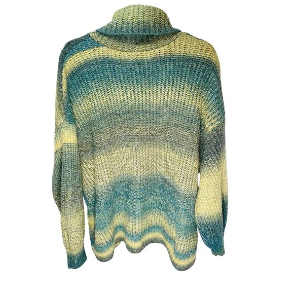 Green Ombre Casual & Comfy Sweater for Winter sz 3X - Picture 2 of 5